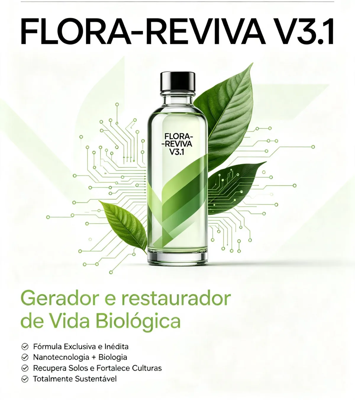 FLORA‑REVIVA V3.1 — Gerador e Restaurador de Vida Biológica
