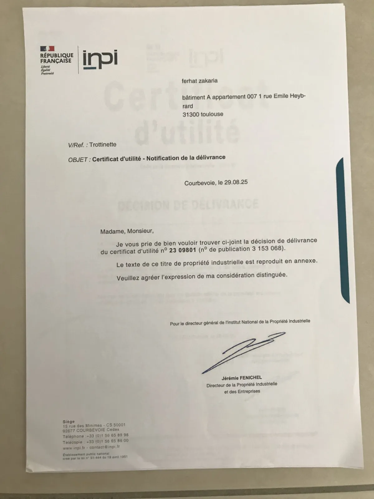 Visual Safety Device for Scooters