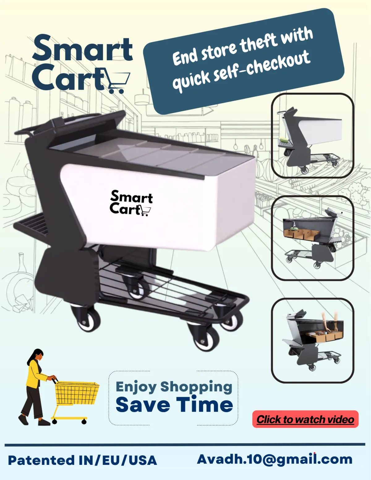MULTI-FUNCTIONAL SHOPPING CART, SYSTEM, AND METHOD FOR SHOPPING