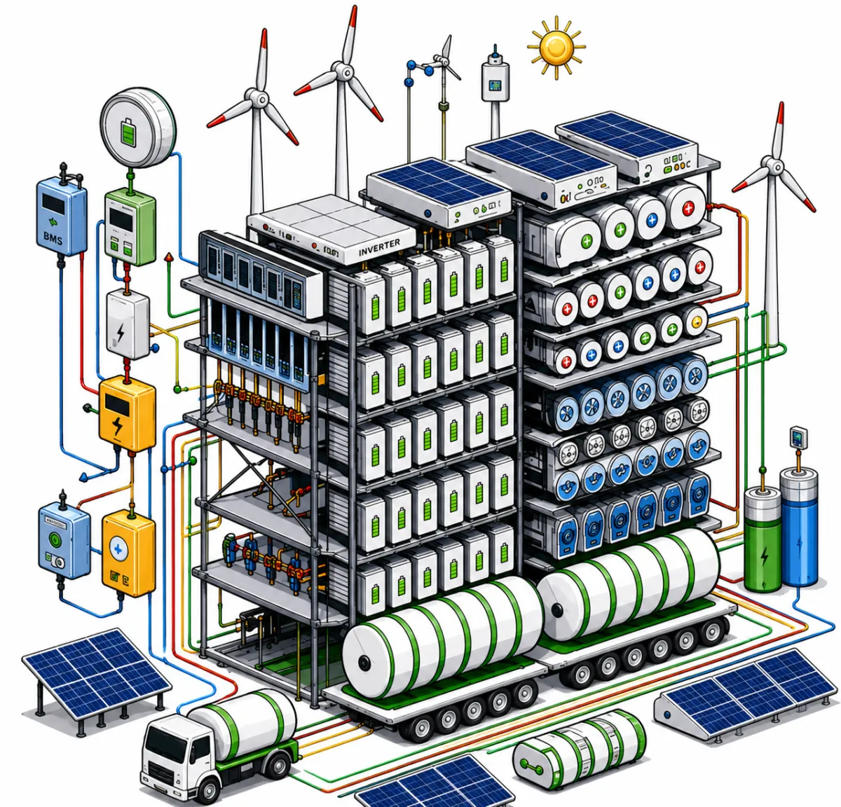 A Mobile electrical hybrid Power Source System