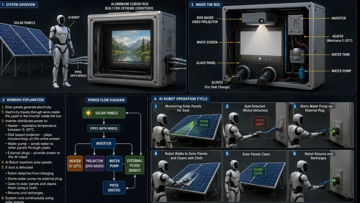 APPARATUS FOR PROVIDING VISUAL CONTENT IN LUNAR–MARTIAN ENVIRONMENTS