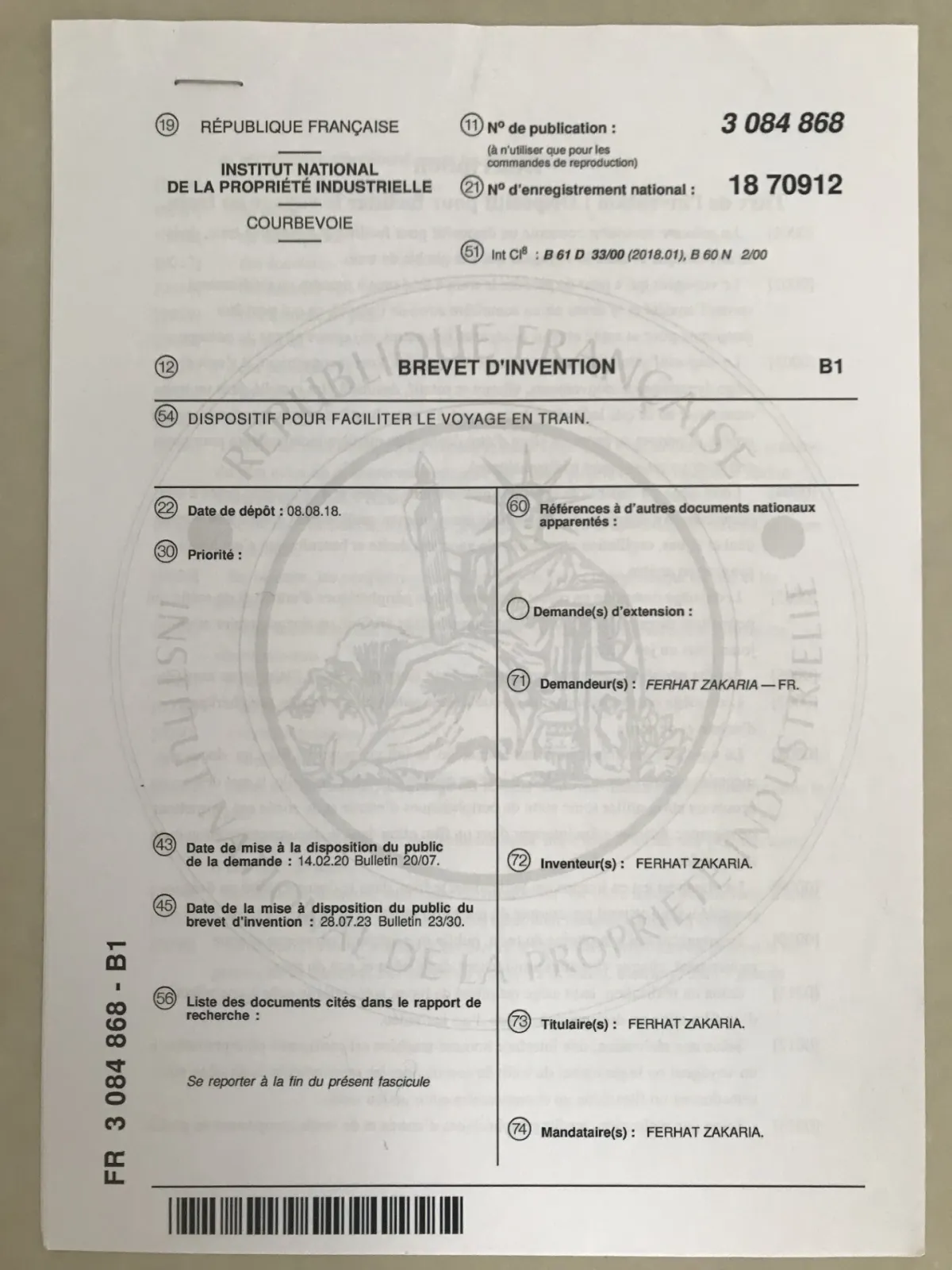Cinema 3D and 3D Seat against Phobia in Train