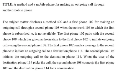 A method for making an outgoing call in absence of a network