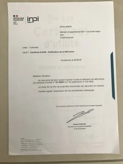 Visual Safety Device for Scooters