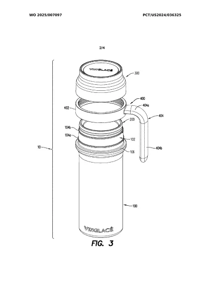 DRINKING VESSEL WITH INTERCHANGEABLE HANDLES