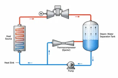 Wet-Vapor Thermocompressor Rankine System