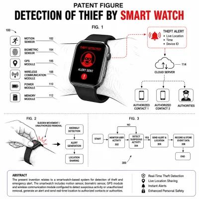 Detection of thief by smart watch 