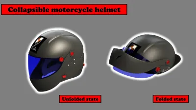 Full Face Collapsible Motorcycle Helmet